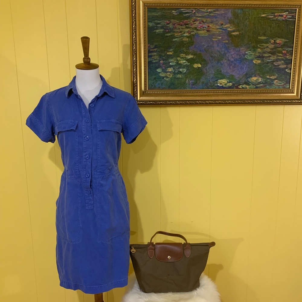 Blue J. Crew dress
